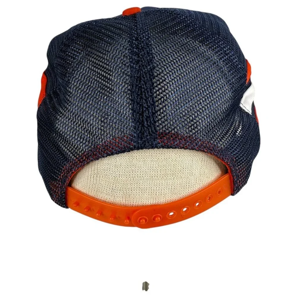 Vintage Auburn Tigers War Eagles Snapback Hat‎ Cap Navy Mesh Trucker 3 Stripes